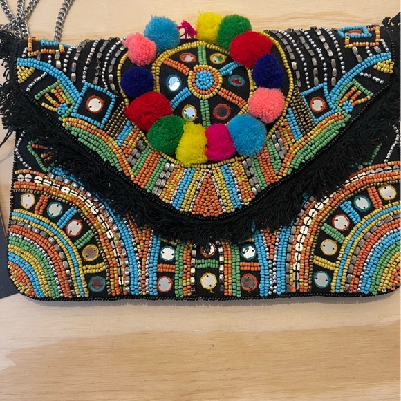 LEIGHTON CLUTCH CIRCUS BY SAM EDELMAN CROSSBODY  PURSE EMBELLISHED NWT - Picture 2 of 8